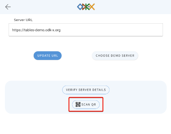 Services login with QR code