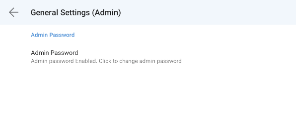 Services Admin Password Enabled