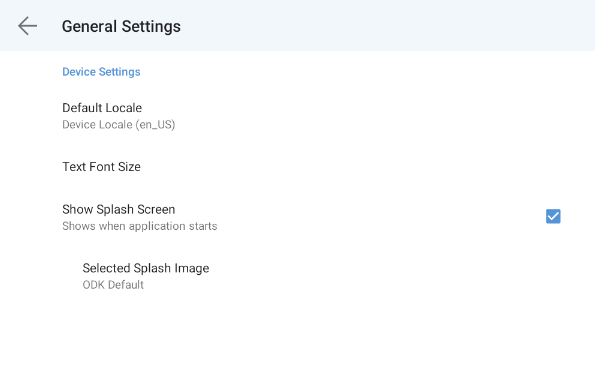 Device Settings