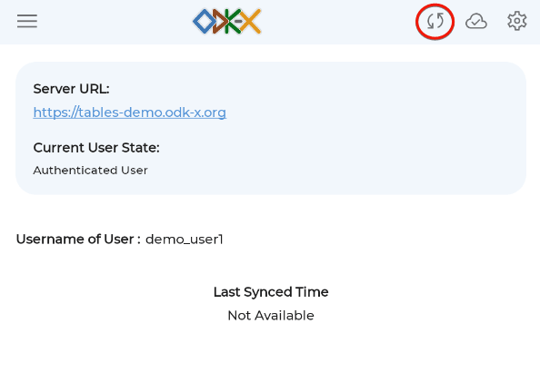 Services Sync Button