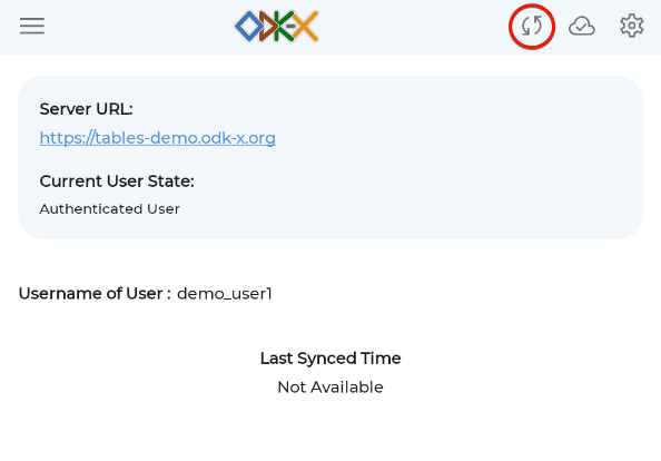 Services Sync Button