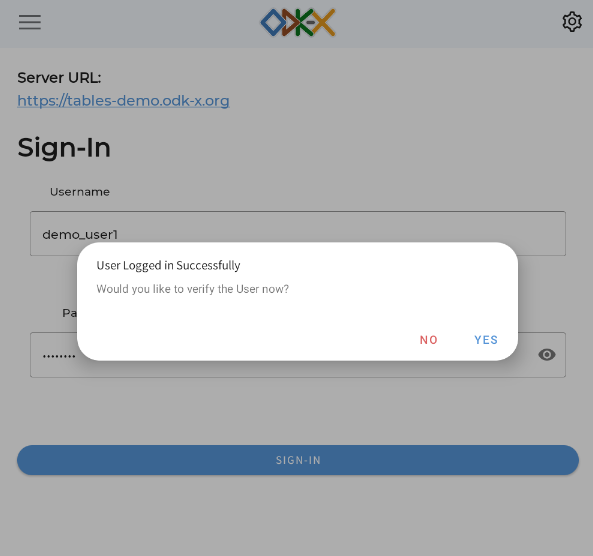 Services Verify User Permissions Prompt