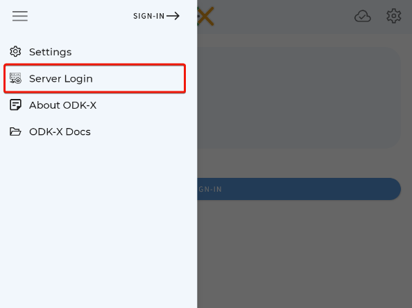 Services Server Login Option