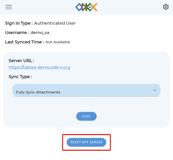 Sync Screen