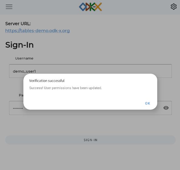 Services Verify User Permissions Prompt